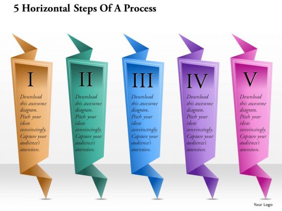 Consulting Slides 5 Horizontal Steps Of A Process Business Presentation Consulting Slides 5 Horizontal Steps Of A Process Business Presentation