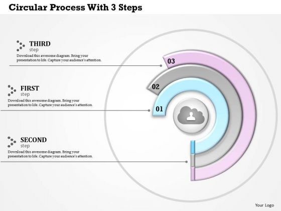 Consulting Slides Circular Process With 3 Steps Business Presentation