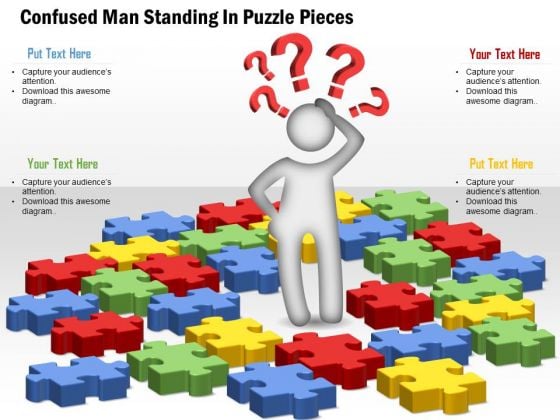 Consulting Slides Confused Man Standing In Puzzle Pieces Business Presentation Consulting Slides Confused Man Standing In Puzzle Pieces Business Presentation