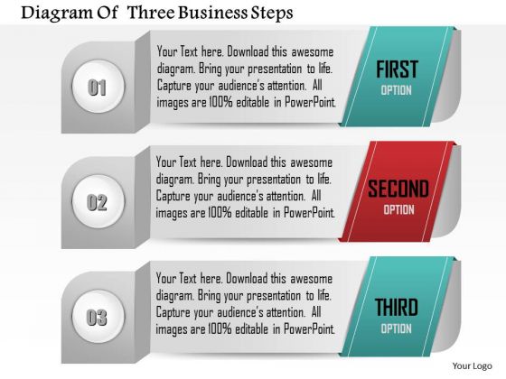Consulting Slides Diagram Of Three Business Steps Business Presentation Consulting Slides Diagram Of Three Business Steps Business Presentation