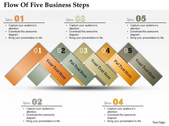 Consulting Slides Flow Of Five Business Steps Business Presentation Consulting Slides Flow Of Five Business Steps Business Presentation