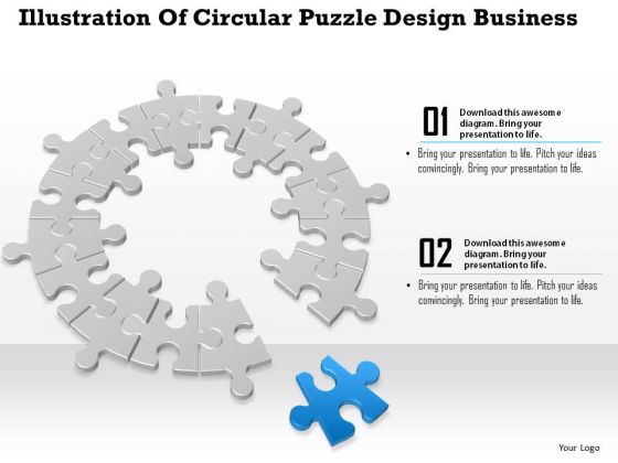 Consulting Slides Illustration Of Circular Puzzle Design Business Presentation Consulting Slides Illustration Of Circular Puzzle Design Business Presentation