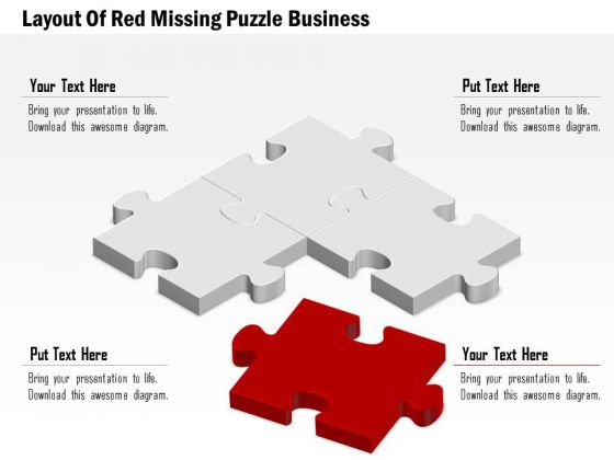 Consulting Slides Layout Of Red Missing Puzzle Business Presentation Consulting Slides Layout Of Red Missing Puzzle Business Presentation