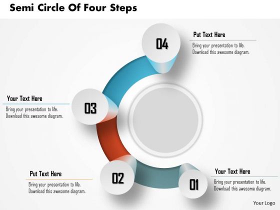 Consulting Slides Semi Circle Of Four Steps Business Presentation Consulting Slides Semi Circle Of Four Steps Business Presentation