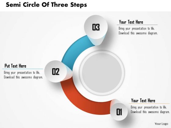 Consulting Slides Semi Circle Of Three Steps Business Presentation Consulting Slides Semi Circle Of Three Steps Business Presentation
