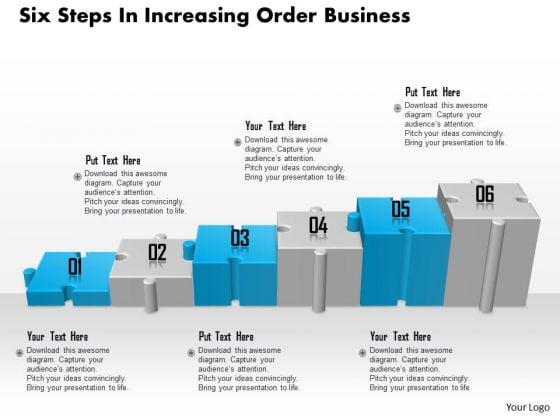 Consulting Slides Six Steps In Increasing Order Business Presentation