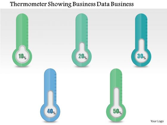 Consulting Slides Thermometer Showing Business Data Business Presentation Consulting Slides Thermometer Showing Business Data Business Presentation