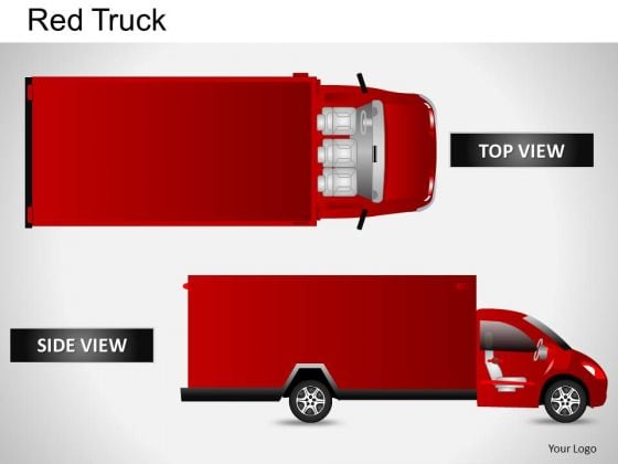 Container Red Truck PowerPoint Slides And Ppt Diagram Templates
