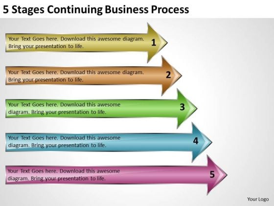 Continuing Business PowerPoint Theme Process Free Plan Template Word Templates