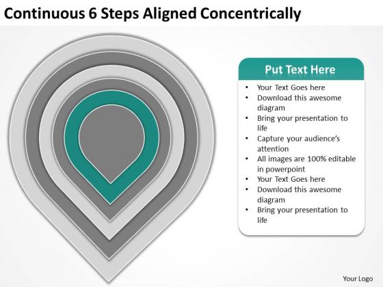 Continuous 6 Steps Aligned Concentrically Business Plan PowerPoint Slides Continuous 6 Steps Aligned Concentrically Business Plan PowerPoint Slides