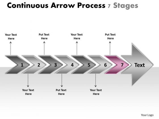 Continuous Arrow Process 7 Stages Free Flowchart PowerPoint Templates Continuous Arrow Process 7 Stages Free Flowchart PowerPoint Templates