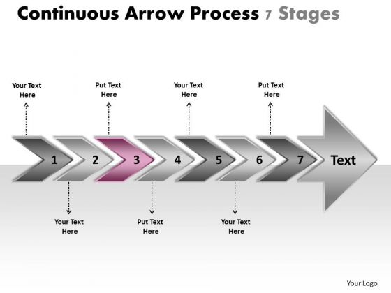 Continuous Arrow Process 7 Stages Schematic Drawing PowerPoint Templates Continuous Arrow Process 7 Stages Schematic Drawing PowerPoint Templates