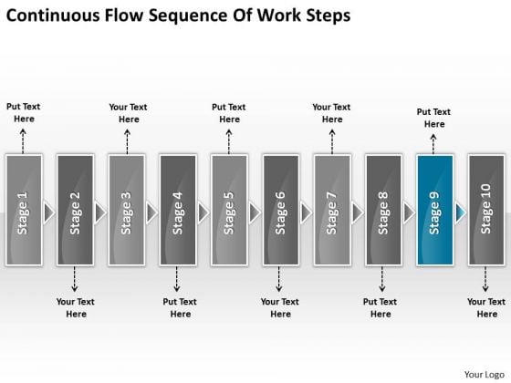 Continuous Flow Sequence Of Work Steps Business Chart For Process PowerPoint Slides Continuous Flow Sequence Of Work Steps Business Chart For Process PowerPoint Slides