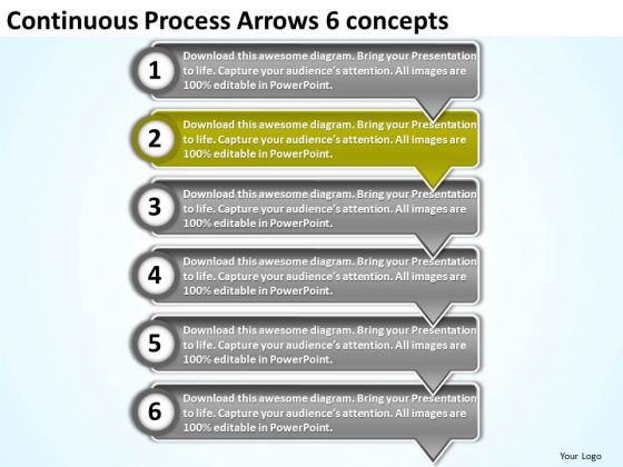 Continuous Process Arrows 6 Concepts Create Flowchart PowerPoint Slides Continuous Process Arrows 6 Concepts Create Flowchart PowerPoint Slides