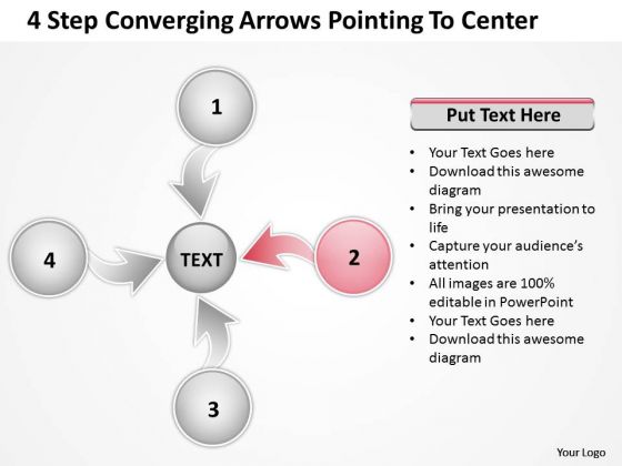 Converging Arrows Poiting To Center Relative Circular Process PowerPoint Template Converging Arrows Poiting To Center Relative Circular Process PowerPoint Template