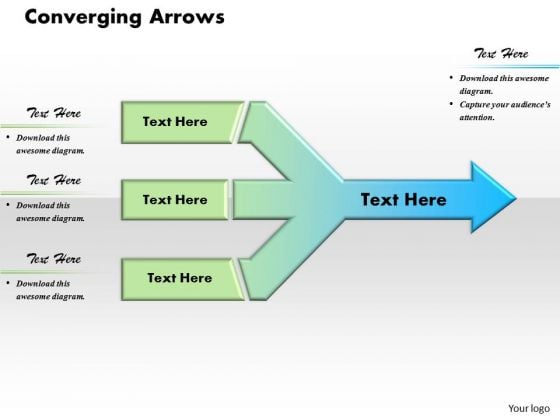 Converging Arrows PowerPoint Presentation Template