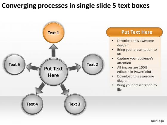Converging Processes Single Slide 5 Text Boxes Cycle Spoke Chart PowerPoint Slides Converging Processes Single Slide 5 Text Boxes Cycle Spoke Chart PowerPoint Slides