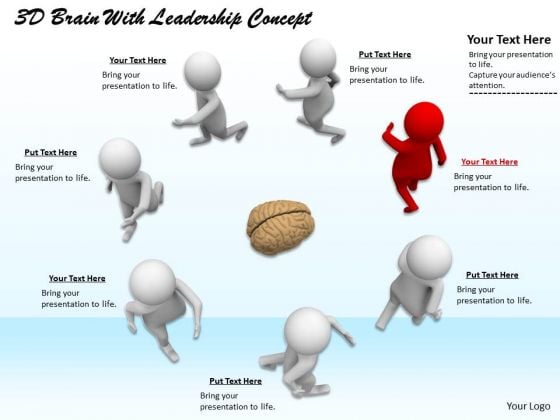 Corporate Business Strategy 3d Brain With Leadership Concept Adaptable Concepts