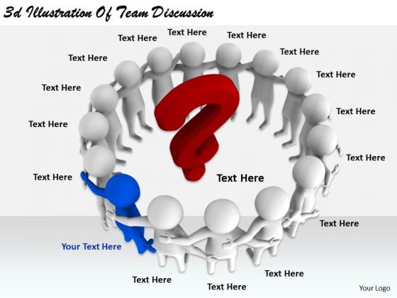Corporate Business Strategy 3d Illustration Of Team Discussion Characters Corporate Business Strategy 3d Illustration Of Team Discussion Characters
