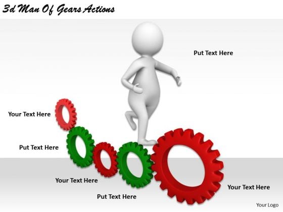 Corporate Business Strategy 3d Man Of Gears Actions Concept Statement Corporate Business Strategy 3d Man Of Gears Actions Concept Statement