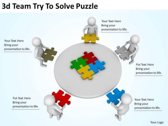 Corporate Business Strategy 3d Team Try To Solve Puzzle Character Modeling Corporate Business Strategy 3d Team Try To Solve Puzzle Character Modeling