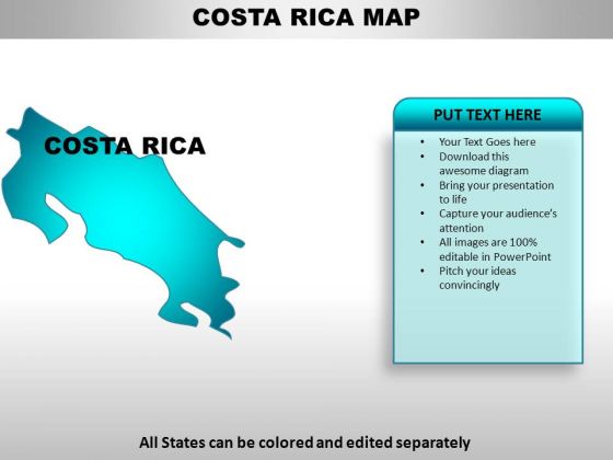 Costa Rica PowerPoint Maps Costa Rica PowerPoint Maps