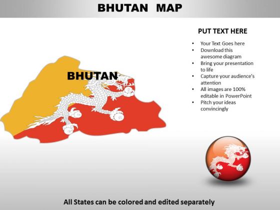 Country PowerPoint Maps Bhutan Country PowerPoint Maps Bhutan