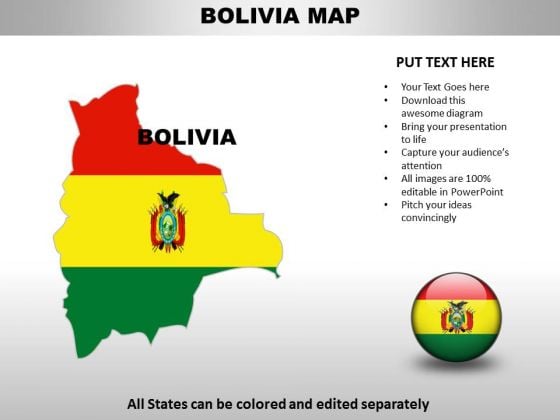 Country PowerPoint Maps Bolivia Country PowerPoint Maps Bolivia