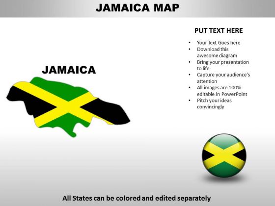 Country PowerPoint Maps Jamaica Country PowerPoint Maps Jamaica