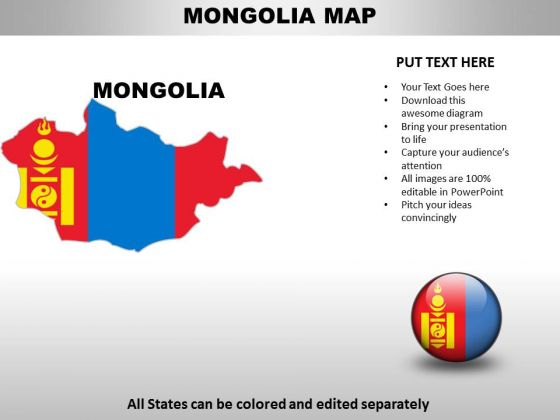 Country PowerPoint Maps Monglia Country PowerPoint Maps Monglia