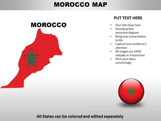 Country PowerPoint Maps Morocco Country PowerPoint Maps Morocco