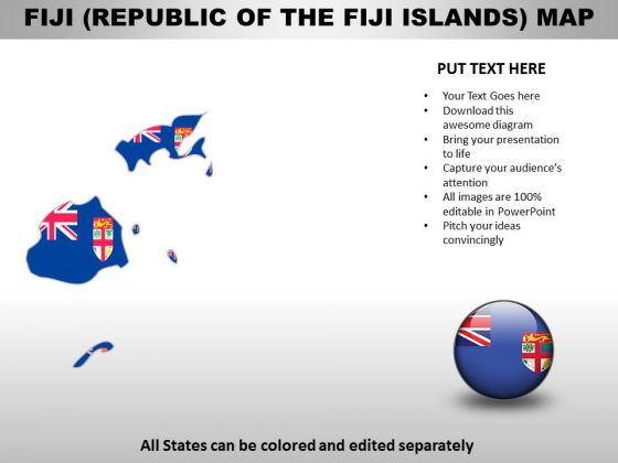 Country PowerPoint Maps Republic Of The Fiji Island Country PowerPoint Maps Republic Of The Fiji Island