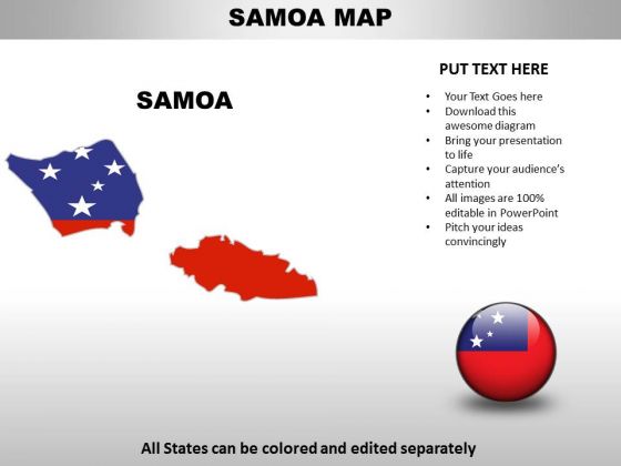 Country PowerPoint Maps Samoa Country PowerPoint Maps Samoa