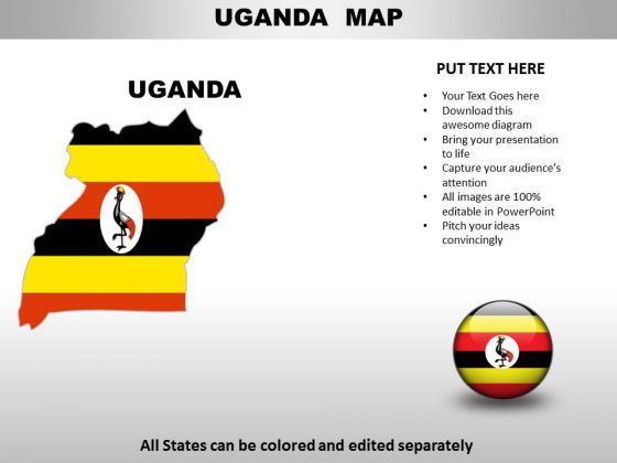Country PowerPoint Maps Uganda Country PowerPoint Maps Uganda