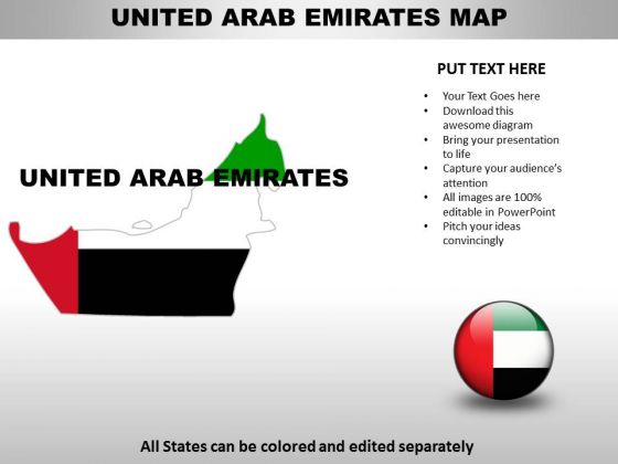 Country PowerPoint Maps United Arab Emirates