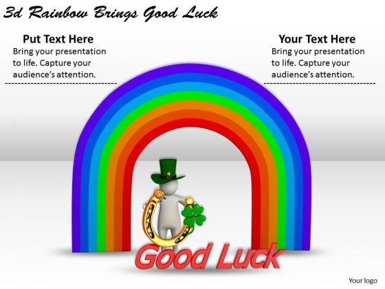 Creative Marketing Concepts 3d Rainbow Brings Good Luck Character Creative Marketing Concepts 3d Rainbow Brings Good Luck Character