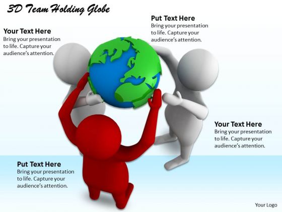 Creative Marketing Concepts 3d Team Holding Globe Adaptable Business Creative Marketing Concepts 3d Team Holding Globe Adaptable Business
