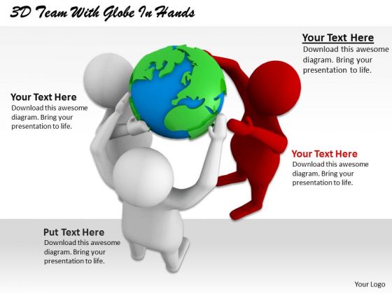 Creative Marketing Concepts 3d Team With Globe Hands Adaptable Business Creative Marketing Concepts 3d Team With Globe Hands Adaptable Business