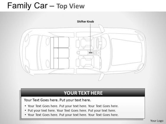 Crossroad Red Family Car PowerPoint Slides And Ppt Diagram Templates