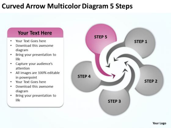 Curved Arrow Multicolor Diagram 5 Steps Ppt Agriculture Business Plan PowerPoint Slides Curved Arrow Multicolor Diagram 5 Steps Ppt Agriculture Business Plan PowerPoint Slides