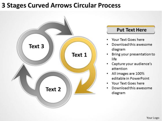 Curved Arrows Circular Process Professional Business Plan Writers PowerPoint Templates Curved Arrows Circular Process Professional Business Plan Writers PowerPoint Templates