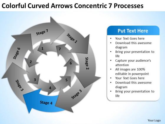 Curved Arrows Concentric 7 Processess Ppt Business Plan Online PowerPoint Templates Curved Arrows Concentric 7 Processess Ppt Business Plan Online PowerPoint Templates