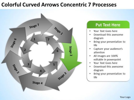 Curved Arrows Concentric 7 Processess Ppt Business Plan PowerPoint Templates Curved Arrows Concentric 7 Processess Ppt Business Plan PowerPoint Templates