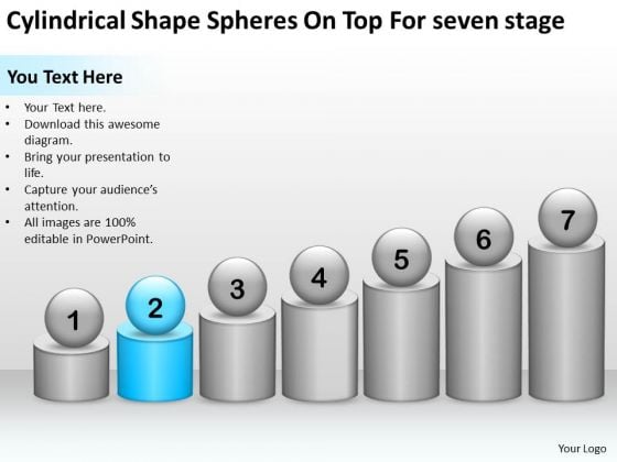 Cylindrical Shape Spheres On Top For Seven Stage Ppt Business Plan Download PowerPoint Slides Cylindrical Shape Spheres On Top For Seven Stage Ppt Business Plan Download PowerPoint Slides