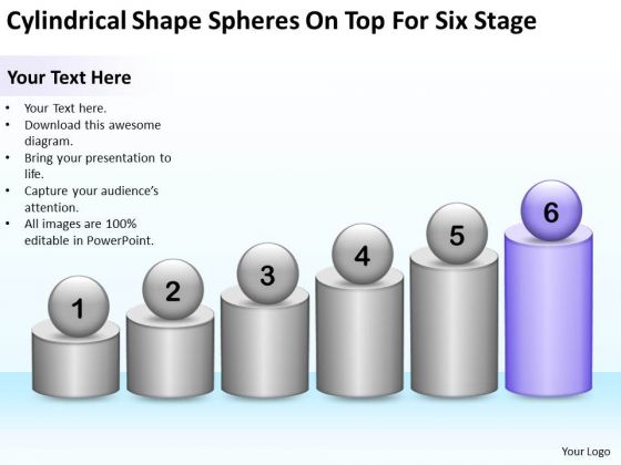 Cylindrical Shape Spheres On Top For Six Stage Ppt Business Plan Models PowerPoint Slides Cylindrical Shape Spheres On Top For Six Stage Ppt Business Plan Models PowerPoint Slides