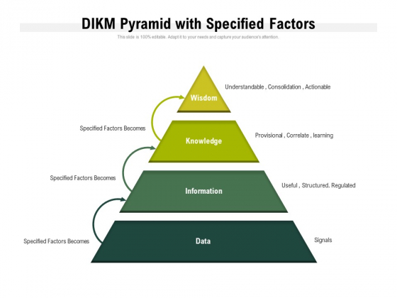 DIKM Pyramid With Specified Factors Ppt PowerPoint Presentation Portfolio Show PDF DIKM Pyramid With Specified Factors Ppt PowerPoint Presentation Portfolio Show PDF
