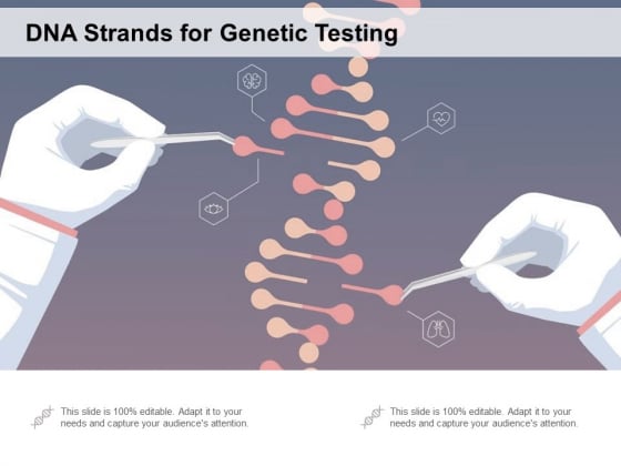DNA Strands For Genetic Testing Ppt PowerPoint Presentation Pictures Visual Aids
