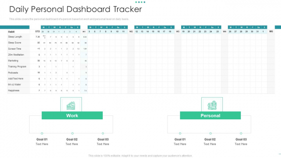 Daily Personal Dashboard Tracker Template Pdf Daily Personal Dashboard Tracker Template Pdf