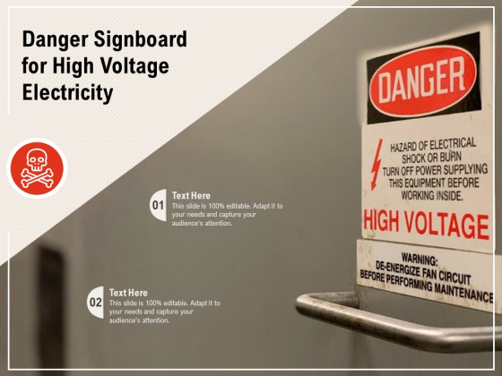 Danger Signboard For High Voltage Electricity Ppt PowerPoint Presentation Infographics Example Introduction PDF Danger Signboard For High Voltage Electricity Ppt PowerPoint Presentation Infographics Example Introduction PDF