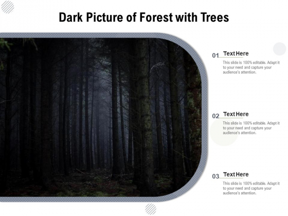 Dark Picture Of Forest With Trees Ppt PowerPoint Presentation File Pictures PDF Dark Picture Of Forest With Trees Ppt PowerPoint Presentation File Pictures PDF